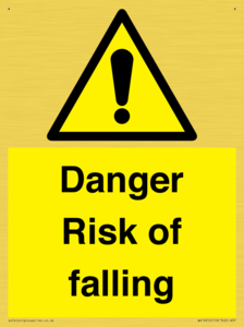 Danger Risk of falling